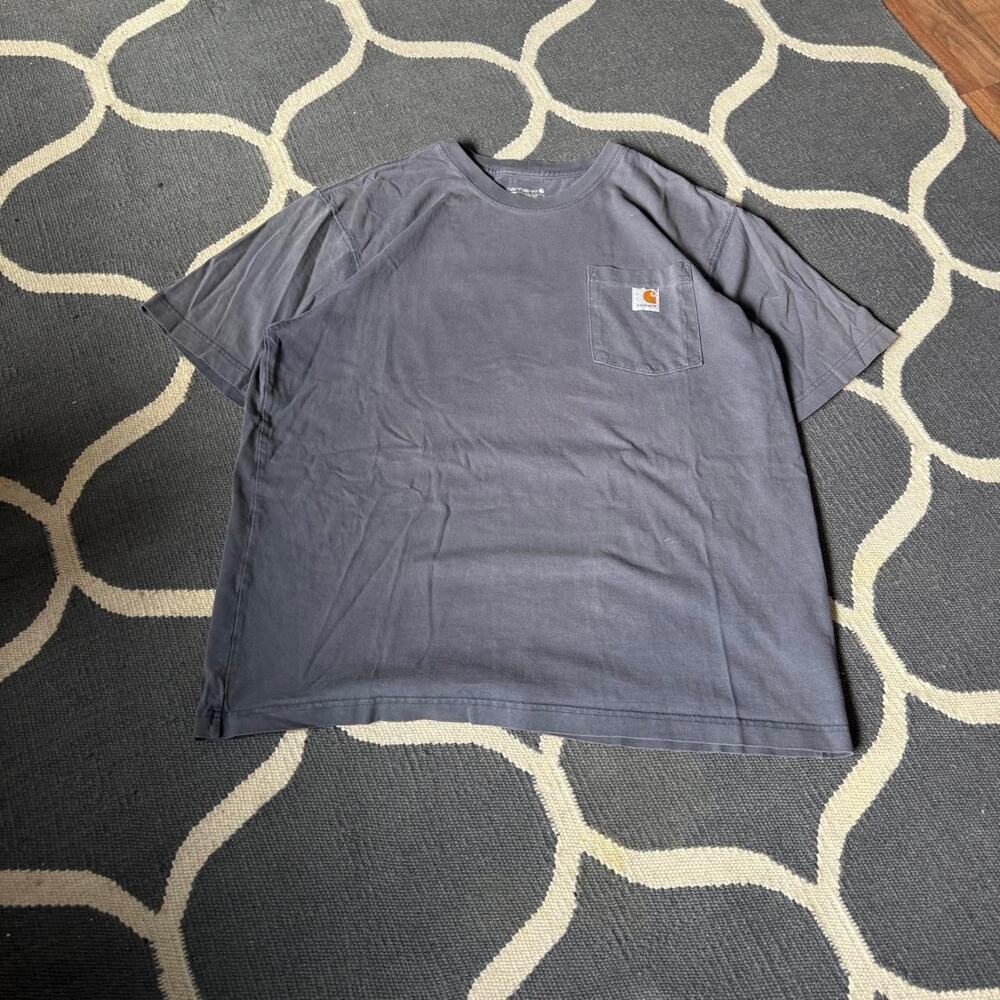 Faded Grey Carhartt Pocket Tee